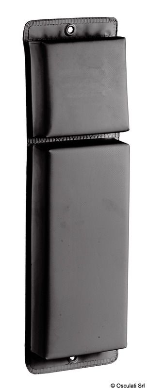 Plochý PVC fender 610 mm čierny