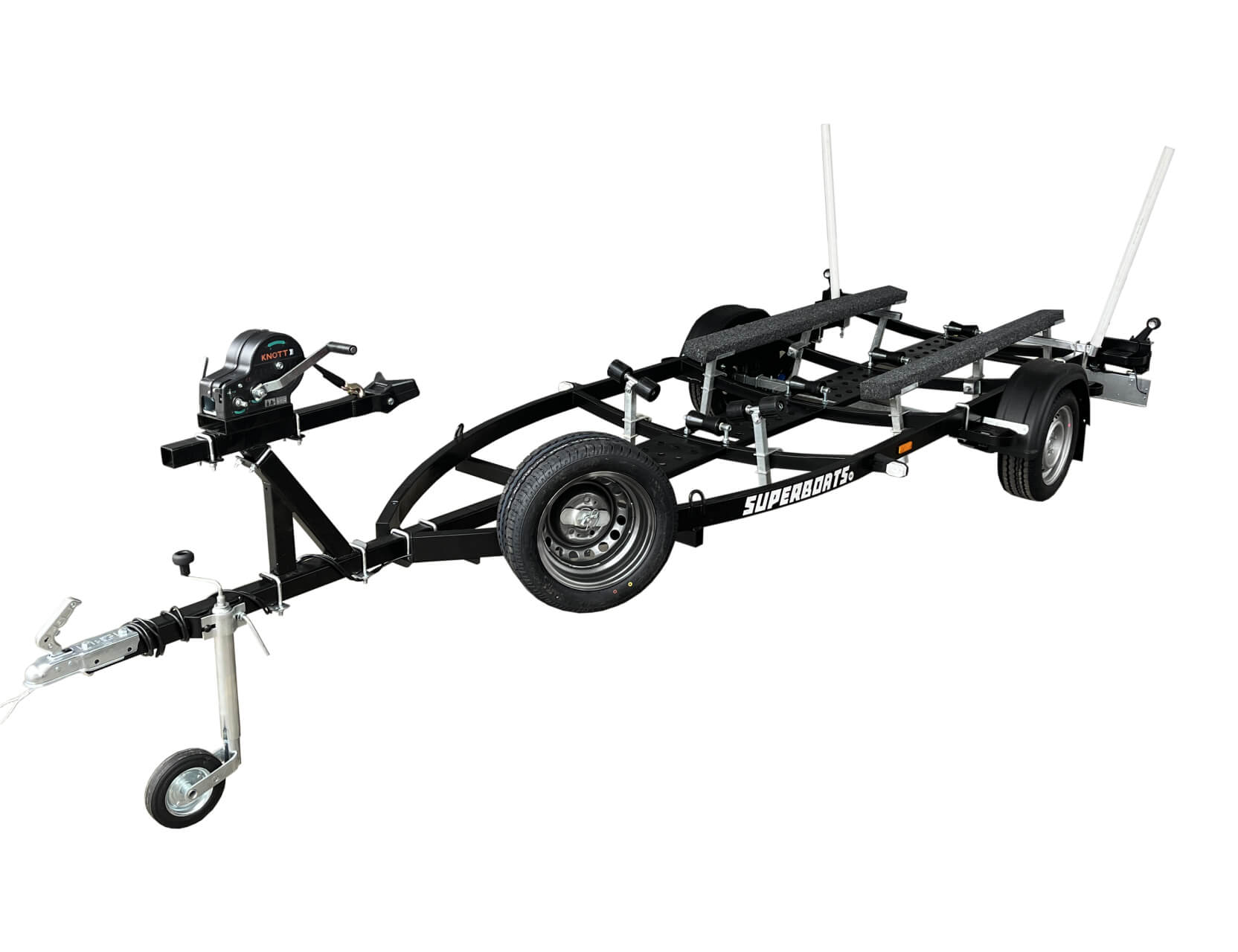 F1 utánfutó - 750 kg (510tl-hez), fék nélküli, sílécek, LED, lengéscsillapítók