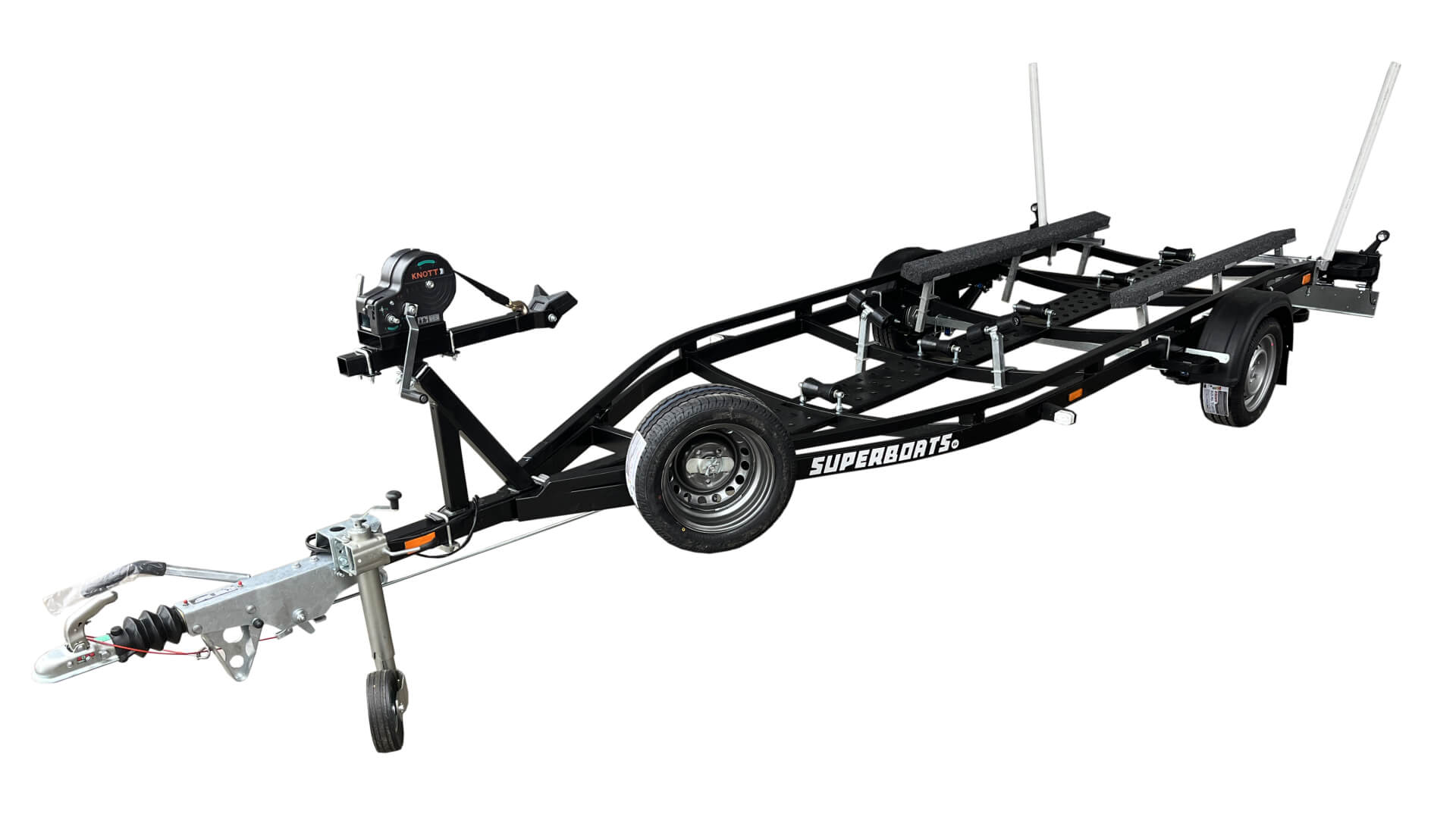 FB1 pótkocsi - 1500 kg (505,515-ös modellekhez), fékezett, csúszótalpakkal, LED-del, lengéscsillapítókkal