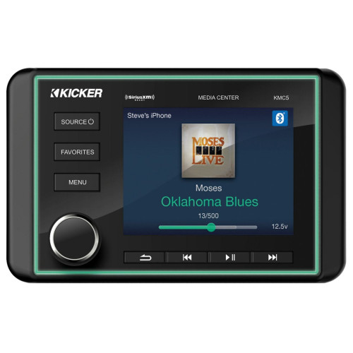 Horgász csónak Rádio, Kicker Premium Marine,Media Center KMC5
Bluetooth, USB, RCA, AM/FM/Satellit Radio