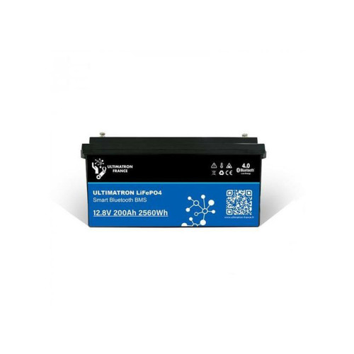 Horgász csónak Lithium Batéria ULTIMATRON LiFe PO4 Smart BMS 12,8V 200Ah PRO 20 kg