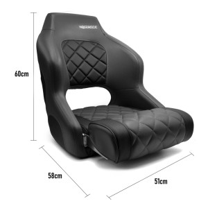 Fotogaléria Kapitánske kreslo deluxe tmavo sivé