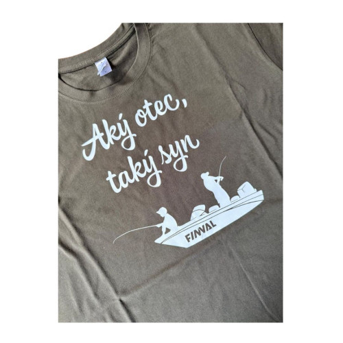 Tričko s potlačou L loď pre rybára