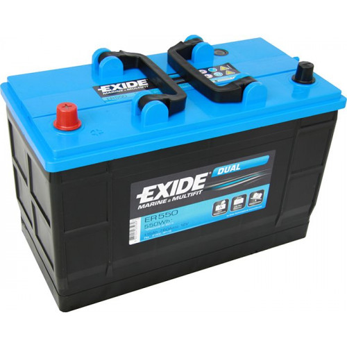 Horgász csónak Batéria Exide Dual 115 Ah/12 V/760 A